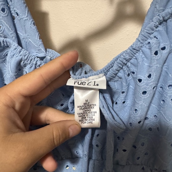 Rue21 Sky Blue Eyelet Tank Top - Picture 2 of 2